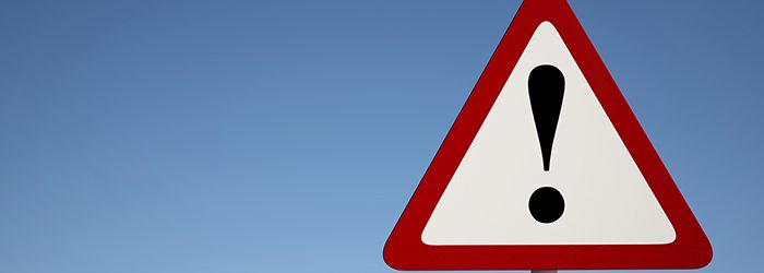 Warning Sign with Clipping Path