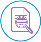 Purple scan document icon 
