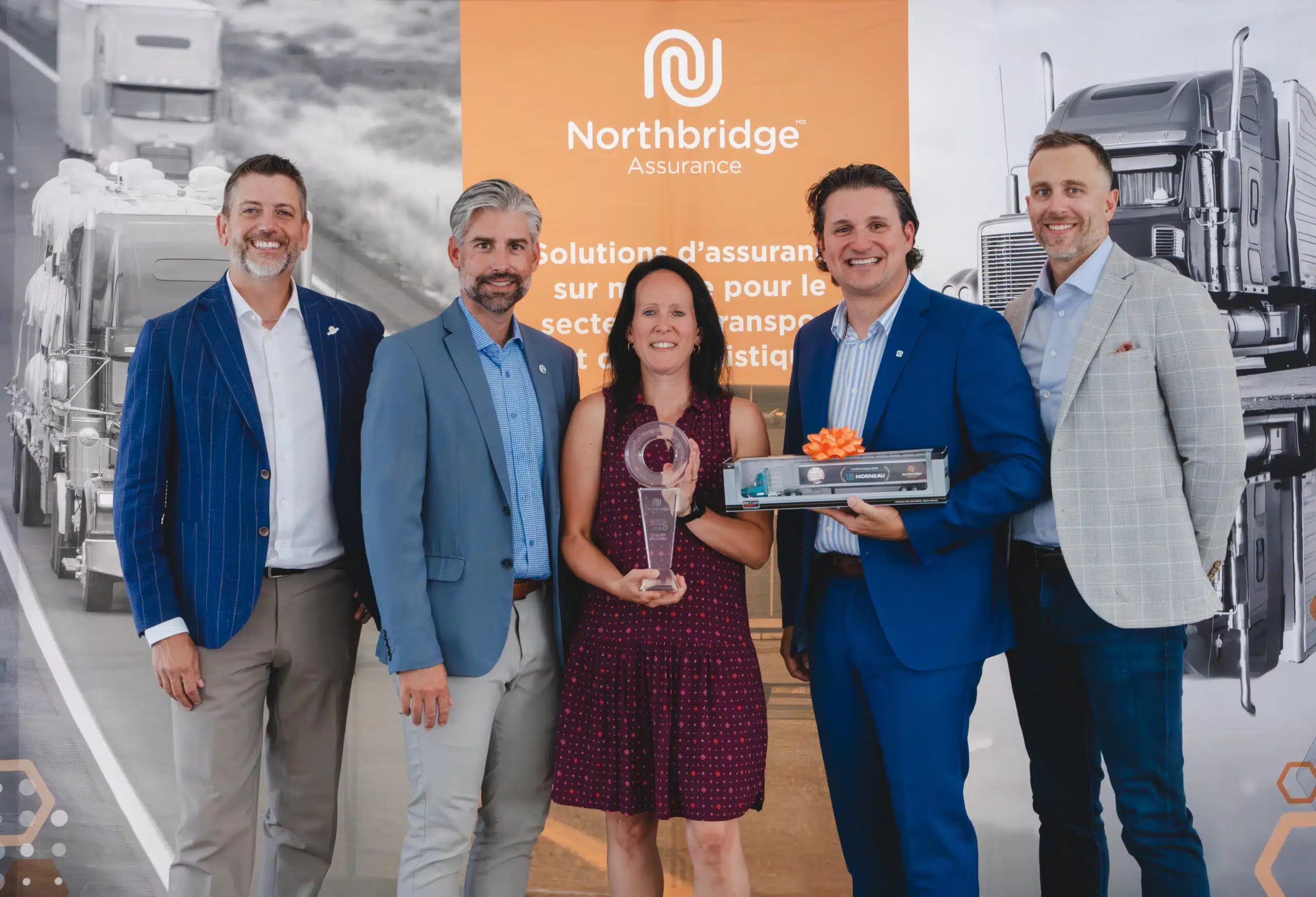 Groupe Morneau accepts the National Transportation Safety Award in Anjou, Quebec on August 25, 2026